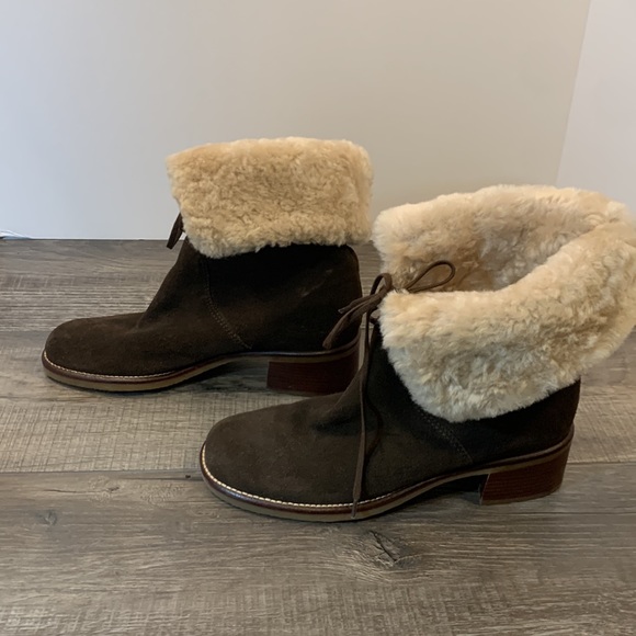 Rockport suede and faux fur boots size 8 1/2 - Picture 5 of 8